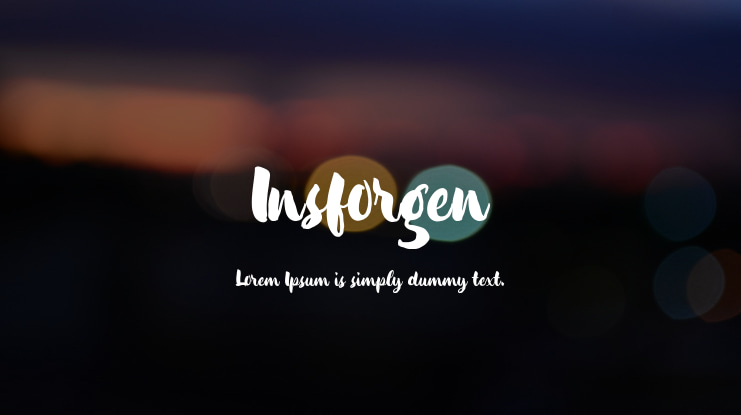 Insforgen Font