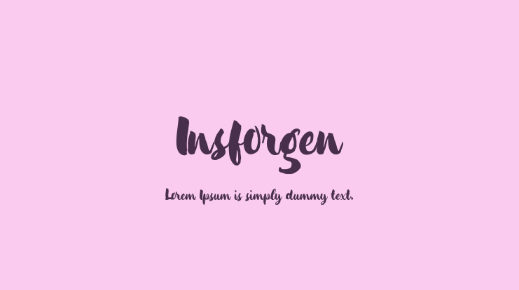Insforgen Font