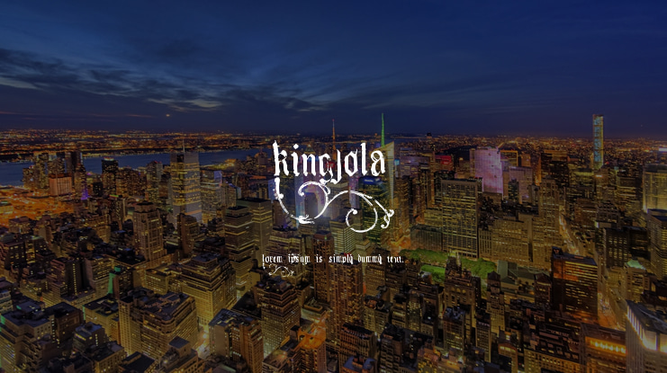 Kingjola Font