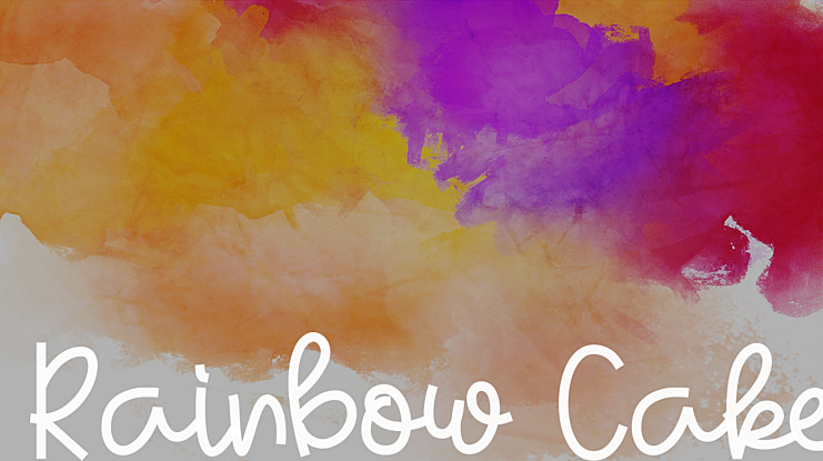 Rainbow Cake Font