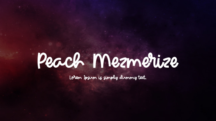 Peach Mezmerize Font