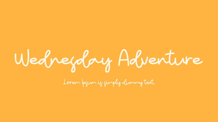 Wednesday Adventure Font