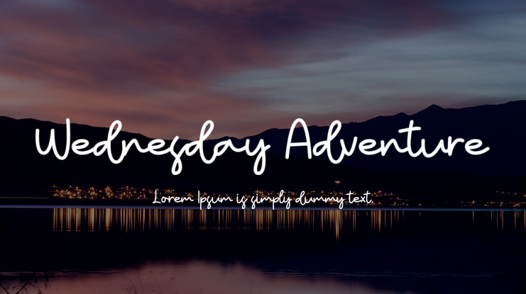 Wednesday Adventure Font