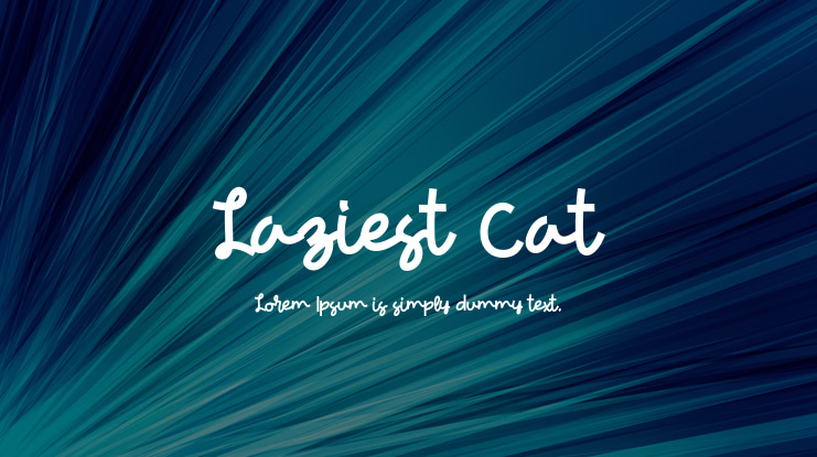Laziest Cat Font