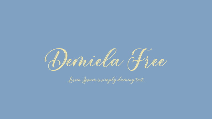 Demiela Free Font