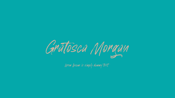 Gratosca Morgan Font