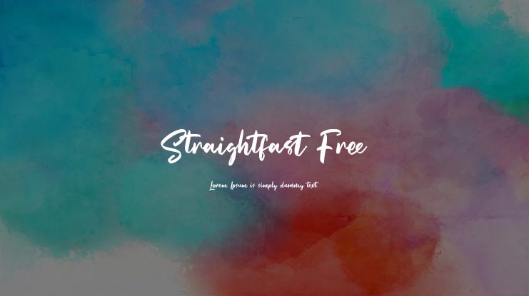 Straightfast Free Font