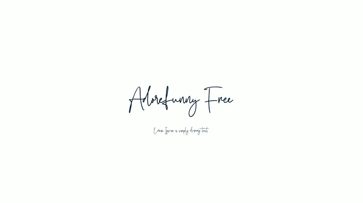 Adorefunny Free Font
