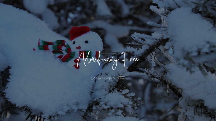Adorefunny Free Font