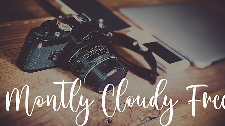 Montly Cloudy Free Font