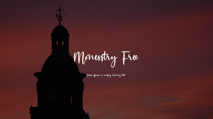 Monesstry Free Font