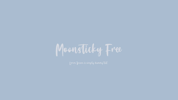 Moonsticky Free Font