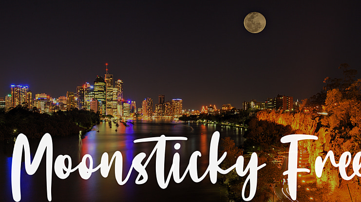 Moonsticky Free Font