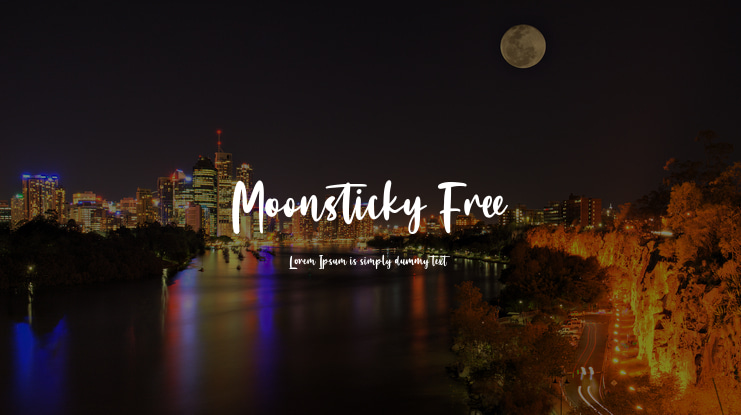 Moonsticky Free Font