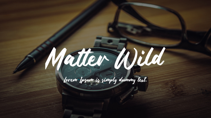 Matter Wild Font