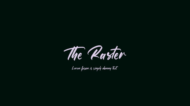 The Raster Font