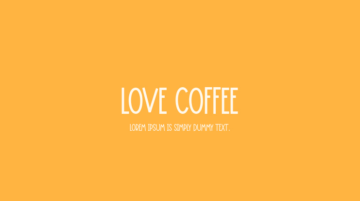 Love Coffee Font