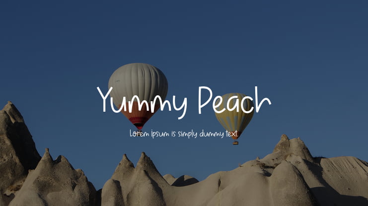 Yummy Peach Font