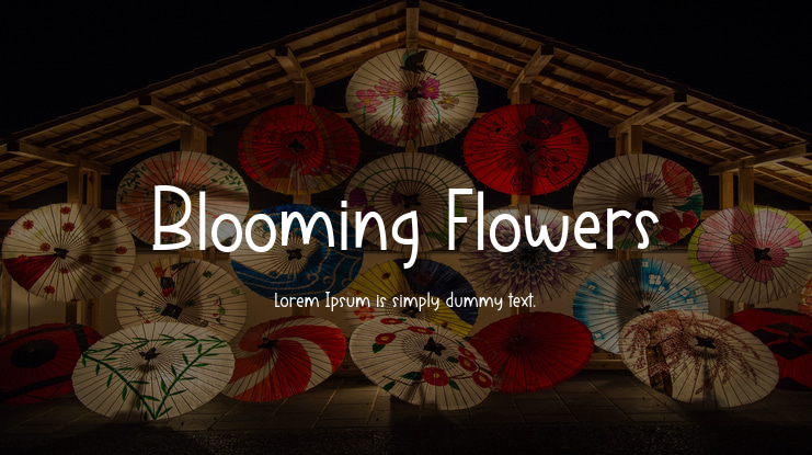 Blooming Flowers Font