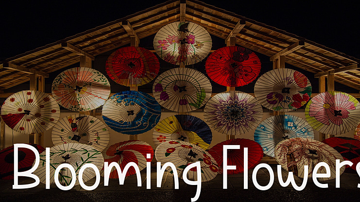 Blooming Flowers Font
