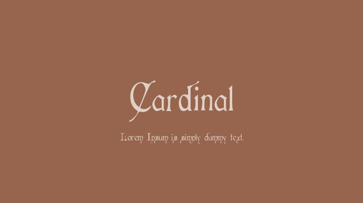 Cardinal Font Family