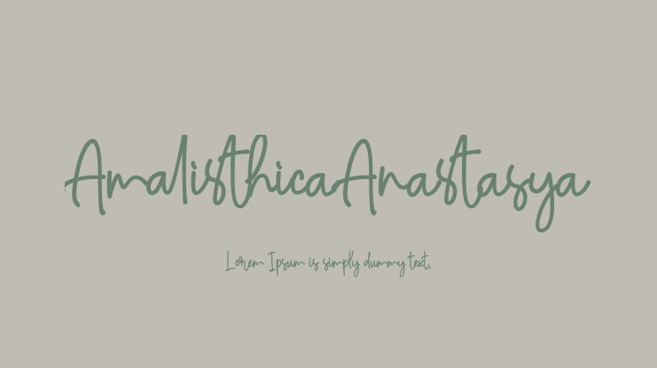 AmalisthicaAnastasya Font