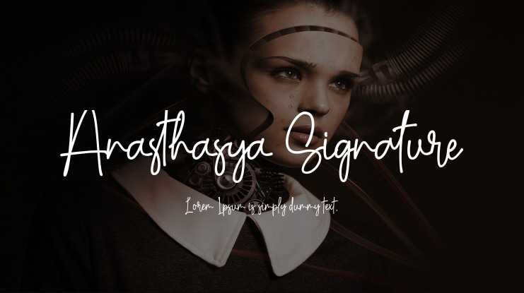 Anasthasya Signature Font