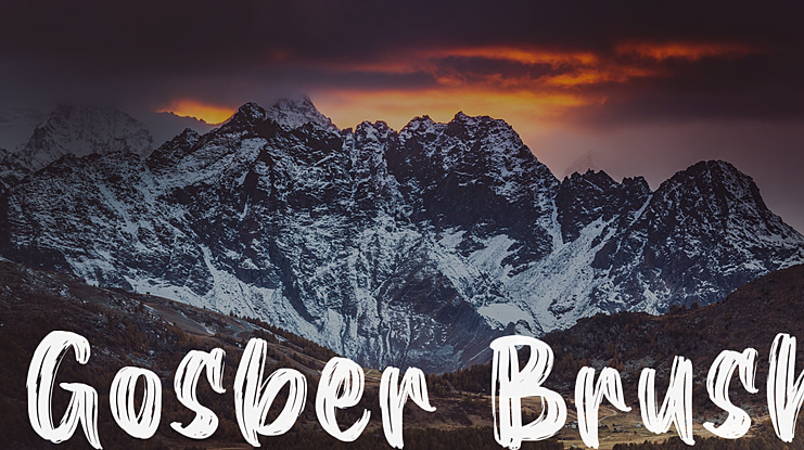 Gosber Brush Font