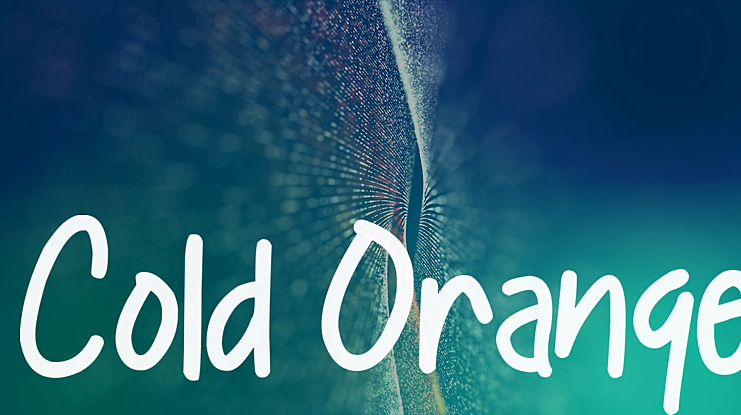 Cold Orange Font