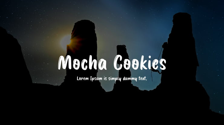 Mocha Cookies Font