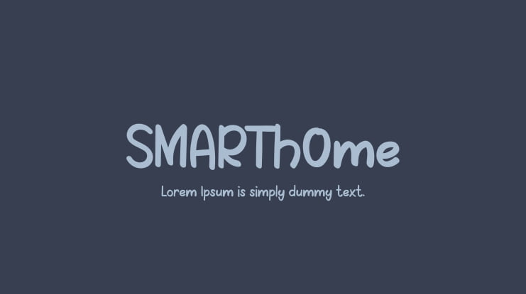 SMARTh0me Font