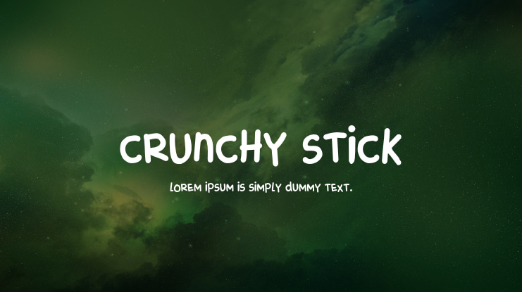 CRUNCHY STICK Font