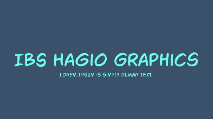 IBS Hagio Graphics Font