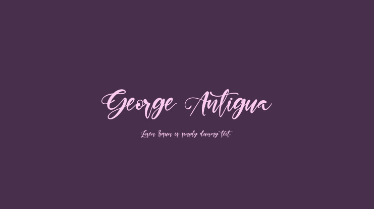George Antigua Font
