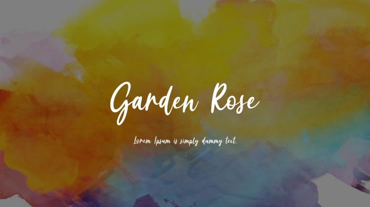 Garden Rose Font