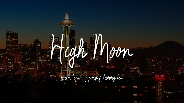 High Moon Font