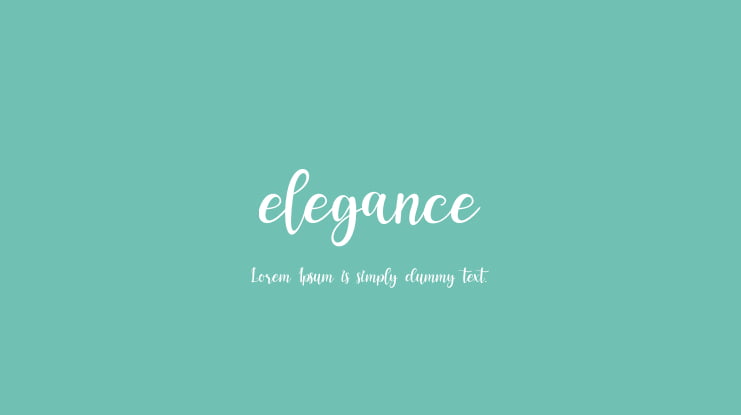 elegance Font