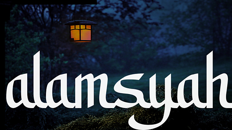 alamsyah Font
