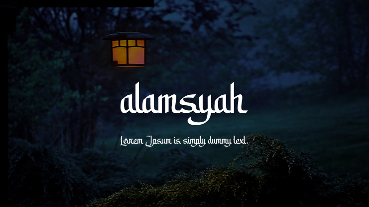 alamsyah Font