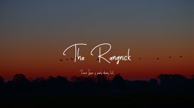 The Rangnick Font
