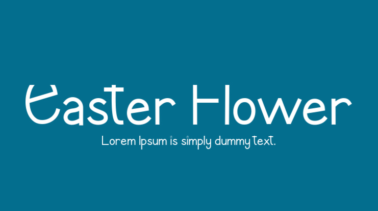 Easter Flower Font