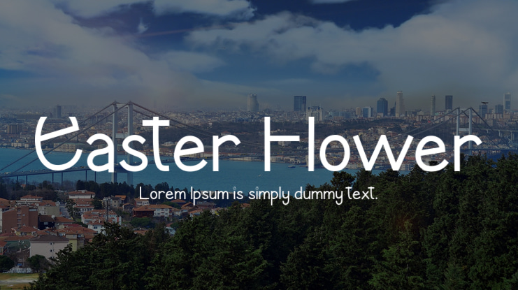 Easter Flower Font