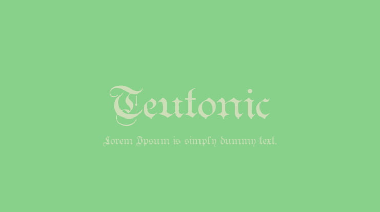 Teutonic Font Family
