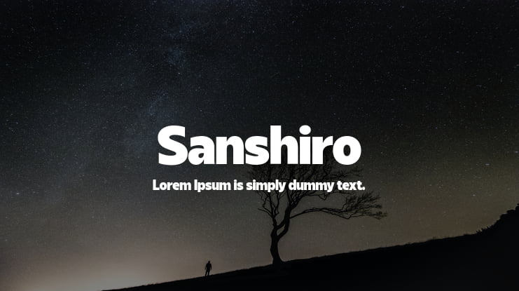 Sanshiro Font