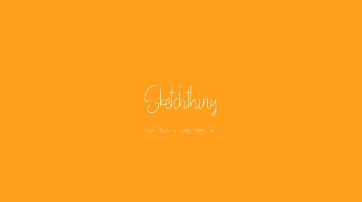 Sketchthiny Font