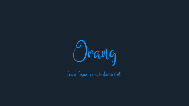 Orang Font