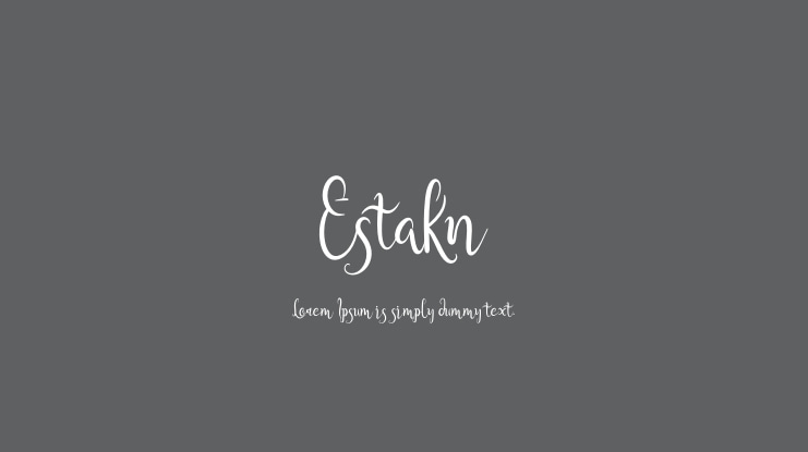 Estakn Font