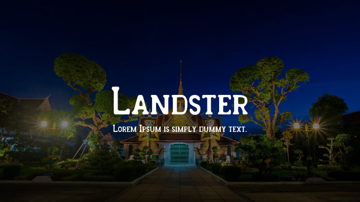 Landster Font Family