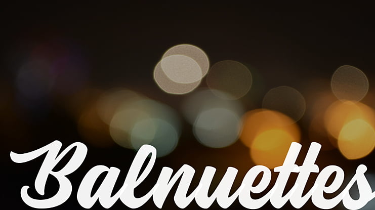 Balnuettes Font