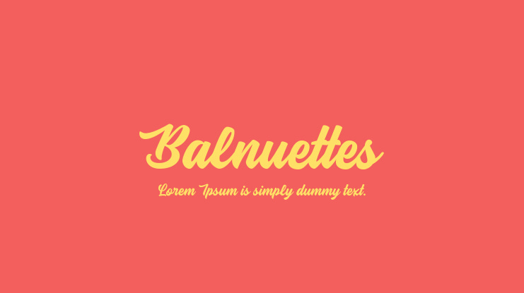 Balnuettes Font
